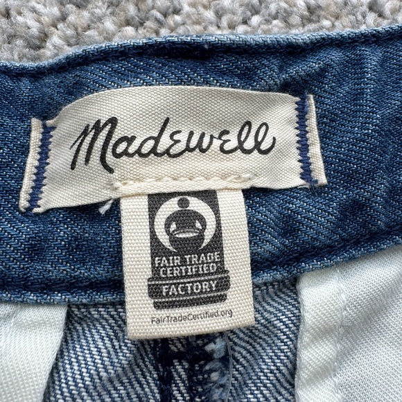 Madewell Harlow Superwide Blue Jean Shorts - Picture 4 of 6